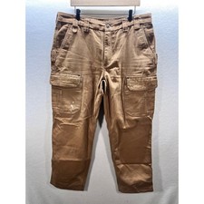 Duluth Trading Relaxed Fit Fire Hose Cargo Work Pants Men's 38/32 Heavy 3182