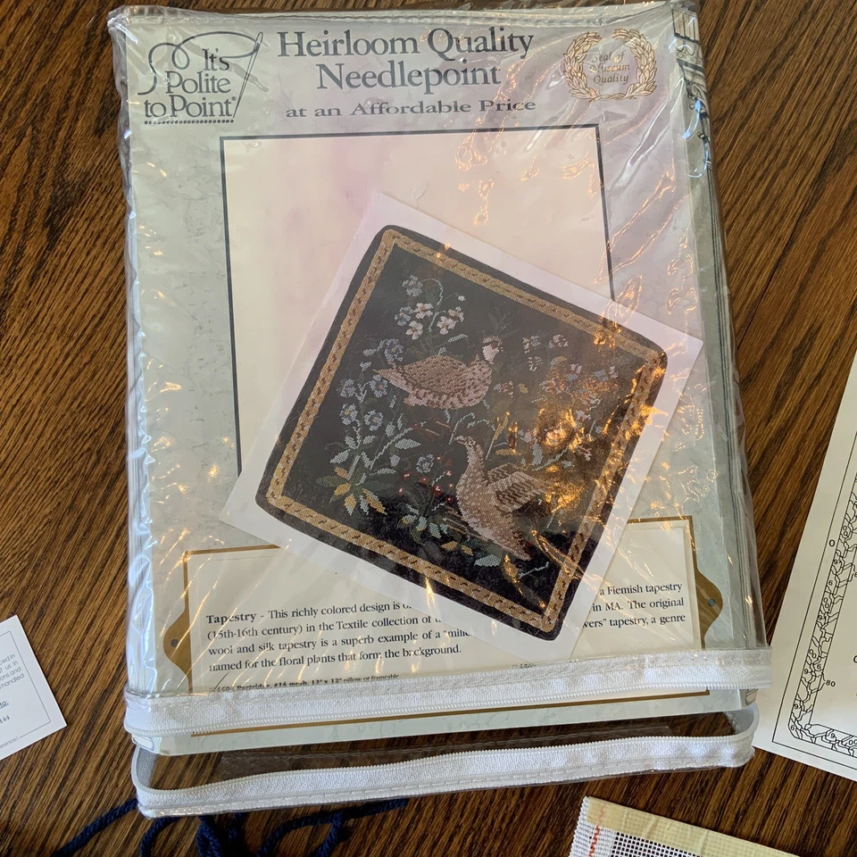 "Kit de punta de aguja de perdiz It's Pointe to Point Museum Fine Art Tapiz 4504 12""" Foto 4 de 4