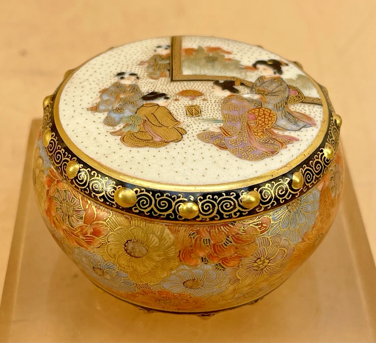陶瓷日本古董盒子| eBay