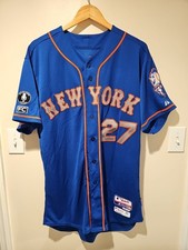 New York Mets Jeurys Familia Game Used Amazin' Memorabilia Majestic Jersey