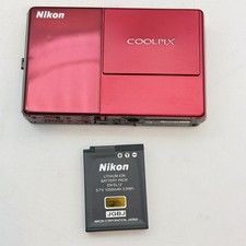 Nikon Coolpix S70 Red Touchscreen 12.1MP Camera  EN-EL12 Battery   No Charger