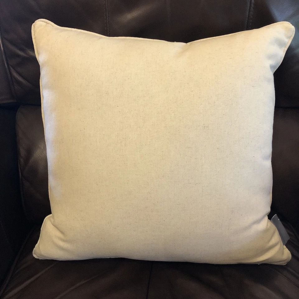 Almohada Colección Cosecha Perfecta Apliques Bordados Almohada Calabaza 17" Cuadrada Foto 2 de 4