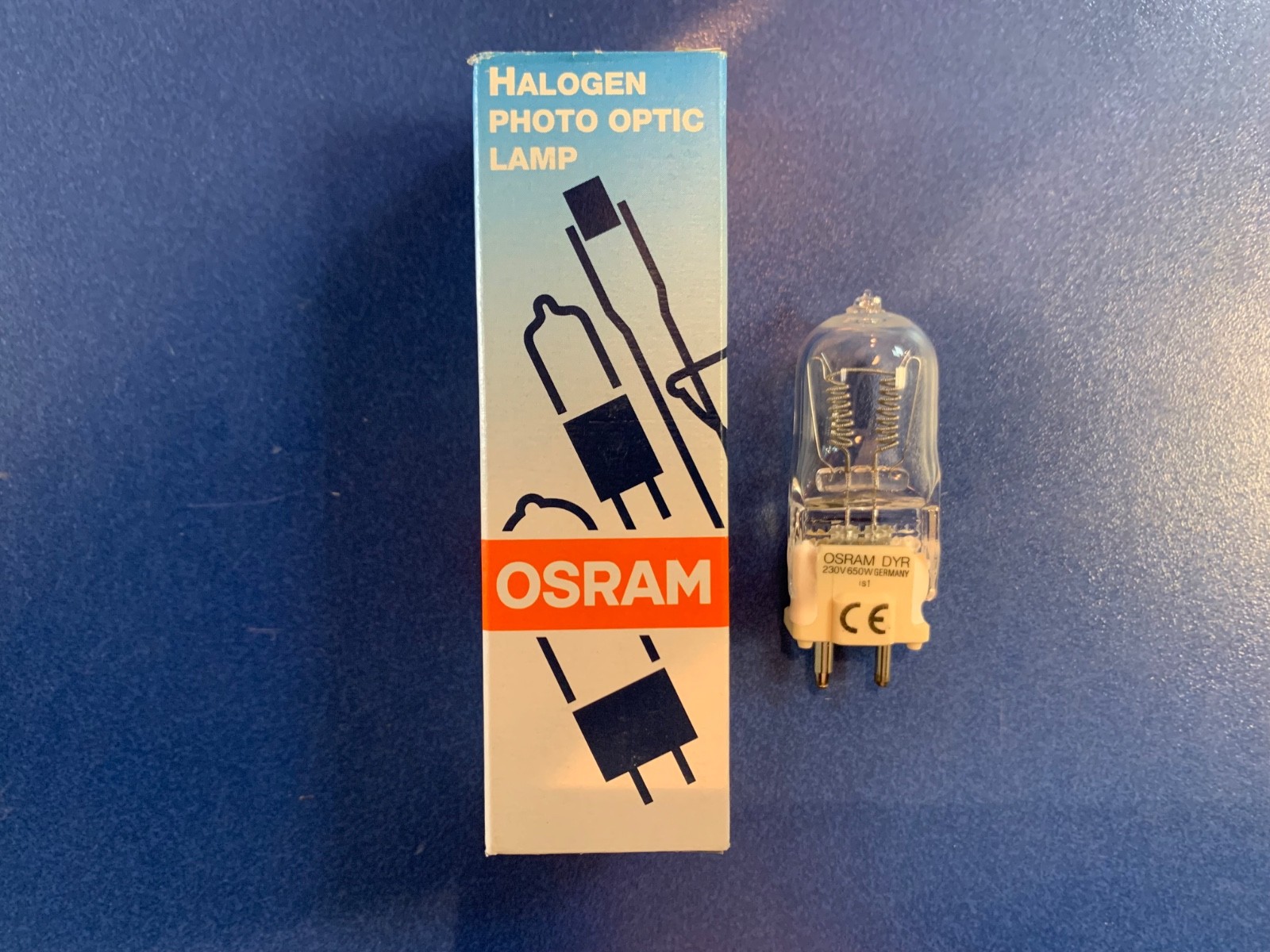 OSRAM Photo Optic Halogen Lamp 230V 650W DYR 64686 G9.5