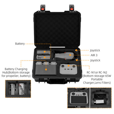 Portable DJI Air3 / ドローン、バッテリー、プロペラ、ボックス 