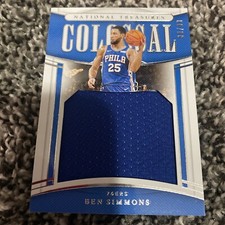 A59,936 - 2019-20 Panini National Treasures Colossal Jersey #22 Ben Simmons/99
