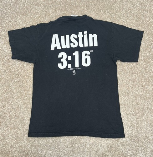 VTG Stone Cold Steve Austin 3:16 Texas Rattlesnake Youth Sz L WWE WWF Shirt - Picture 6 of 6