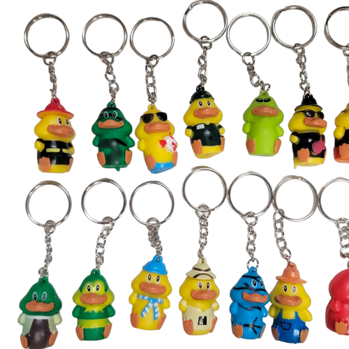 Mini Duck Keychains (20 Pack) 1.5 Inch. Assortment of Ducky Figurines - Picture 5 of 8