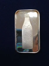 1974 World Wide Mint Coca Cola Chattanooga Tenn WWM-56 Silver Art Bar E4966
