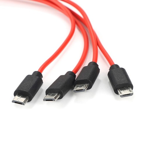 Multi Charging Cable Splitter Universal 4 in 1 Multi USB Cable Multiple Devices - 第 6/8 張圖片