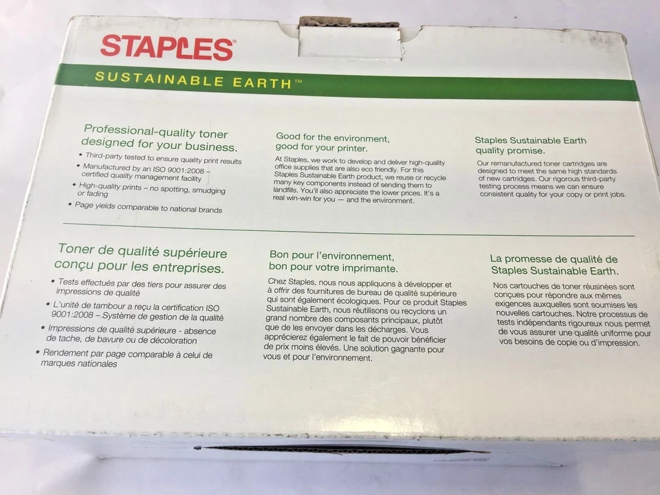 Nuevo carro de tóner negro Sustainable Earth By Staples Reman Dell 2335dn alto rendimiento Foto 4 de 4