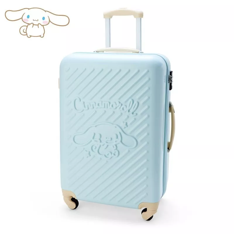 SANRIO Cinnamonroll Carry on Luggage Travel Bag Blue with TSA Lock