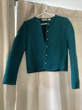 Ski Carroll Reed Forest Green 100% Wool Jacket/coat