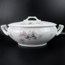Rosenthal Porzellan Terrine Jugendstil Blumendekor Art Nouveau Porcelain Tureen