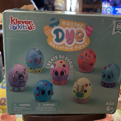 47 Pcs Easter Egg Dye Decorating Kit Gift with Painting Crafts Kits Stickers