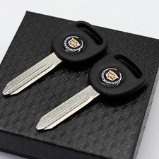 GM Key Blank 2-Pack OEM S (B51 / 593719) &ndash; Uncut For Doors &amp; Trunk, Logo Embossed GM Key Blanks Uncut