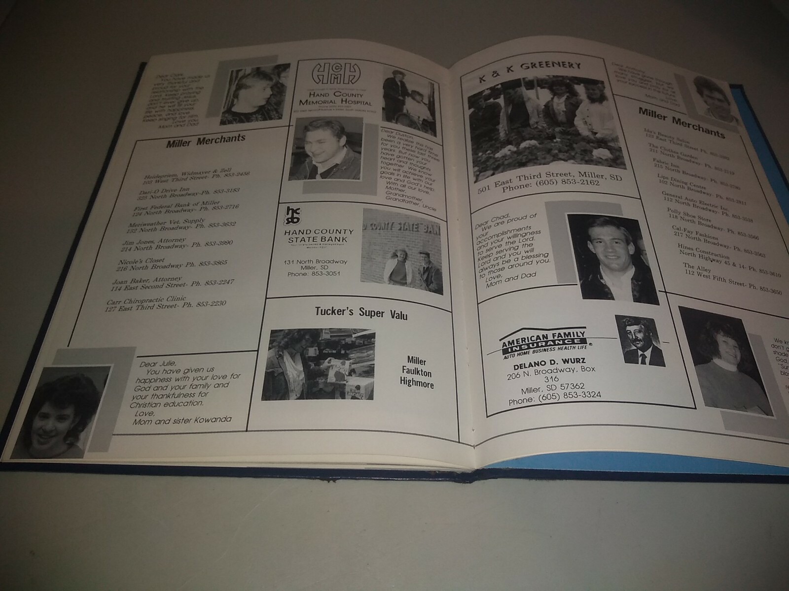 1989 Miller South Dakota Sunshine Bible Academy Annual eBay