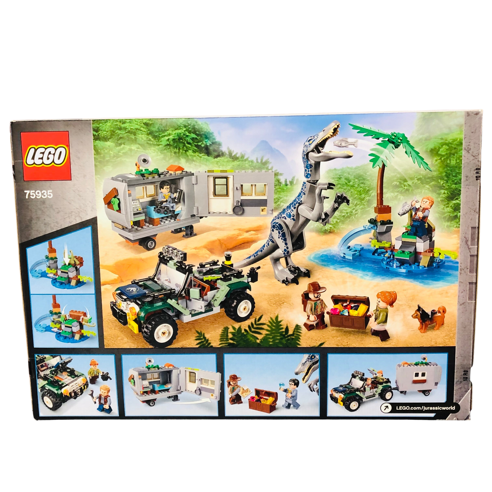 lego jurassic world baryonyx face off