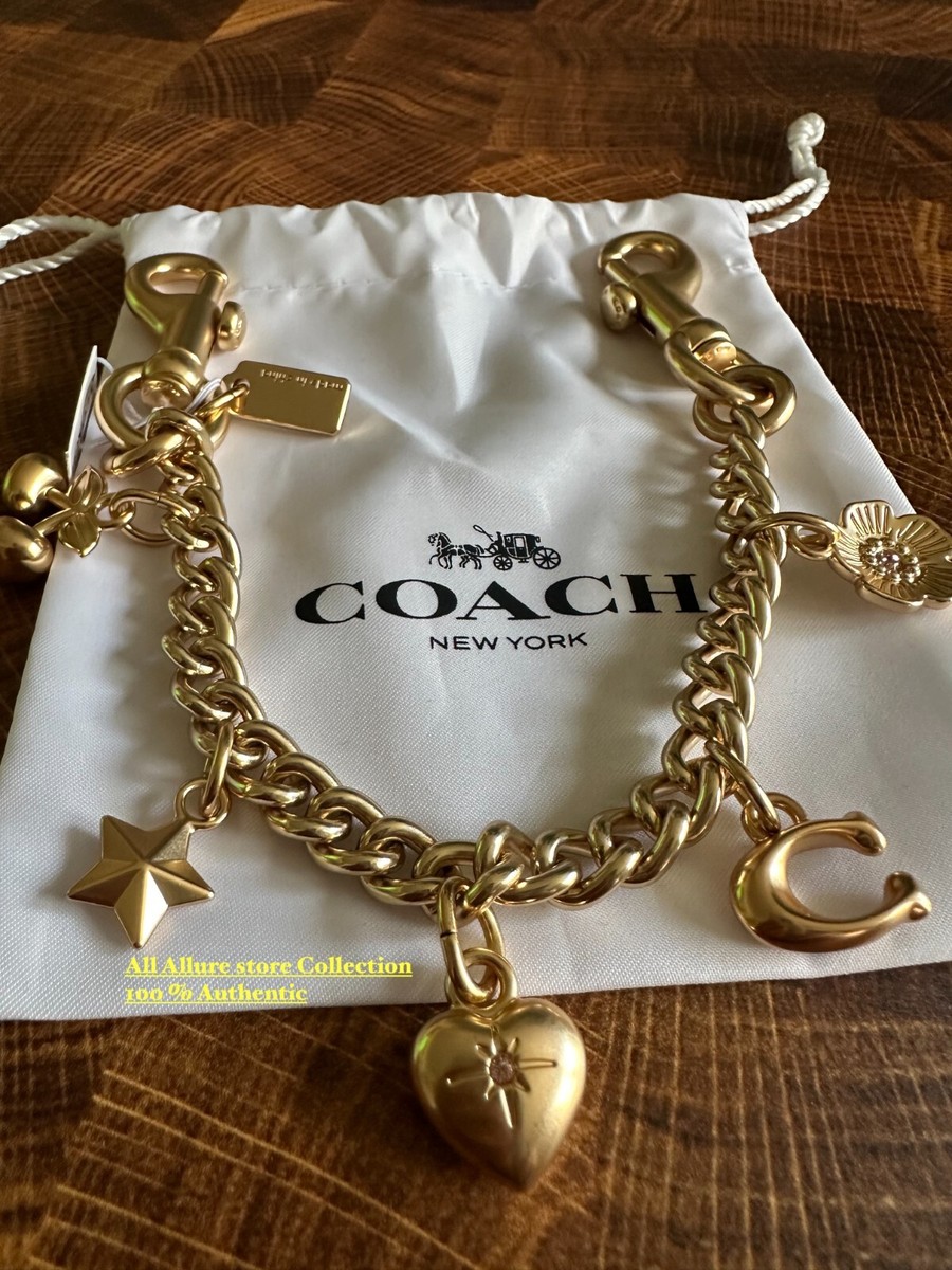 【bagに】COACH ゴールド スワッガー チェーン・チャーム Coach Womens Swagger Chain With Charms CAX00 Gold | eBay