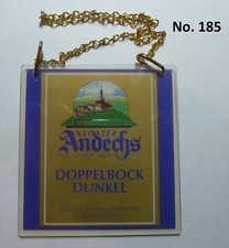 " Andechs Doppelbock Dunkel "    Zapfhahnschild  No. 185