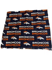 NFL Denver Broncos Cotton Fabric - 1 Yard 2 38x42 Measuring NEW