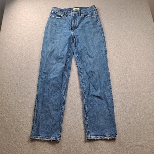 Madewell Jeans Women 28x29 High-Rise Slim Boy Blue Denim Pant Classic 90s READ