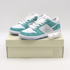 FD2562-400 APRIL SKATEBOARDS Nike SB Dunk Low Pro QS Turbo Green Silver (Men's)