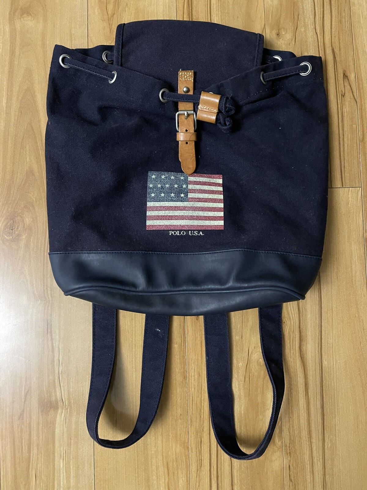 Ralph Lauren Vintage Polo Sport USA Flag backpack Gem