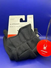 SPYDER Black BANDIT Stryke TECH Touch TOUCHSCREEN Winter GLOVES Mens MEDIUM NEW