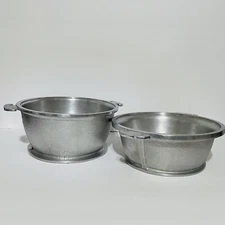 Set Of 2 Guardian Service Aluminum Sauce Pan Pots With No Lids 9.5”