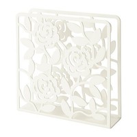 Ikea Napkin Holder White Floral Design, Steel, New, Free Shipping on sale Ikea Napkin Holder White Floral Design, Steel, New, Free Shipping on sale