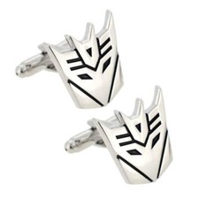 TRANSFORMERS CUFFLINKS Decepticon Megatron Super Villain Movie Fan NEW GIFT BAG