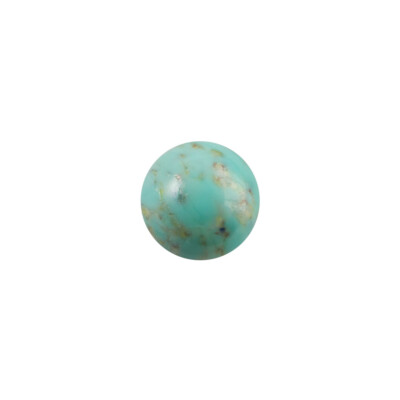 Green Turquoise Matrix Glass Round Cabochons 7mm (6) cab1003A
