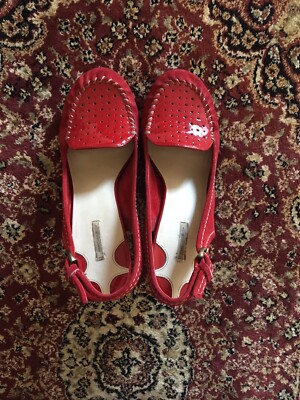 Red Maxstudio Slingback Sz6 Shoes