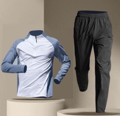 Adult TrackSuit Running Training Suit Men's Sport set jogging Fitness Tops Pants