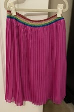 NEW Gucci Girls Iridescent Plisee Pleated Skirt - 12Y