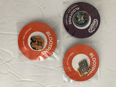 3 World Warcraft New Loot Pins Invasion Dead  Anti Hero AVP SDCC Comic Con 2016