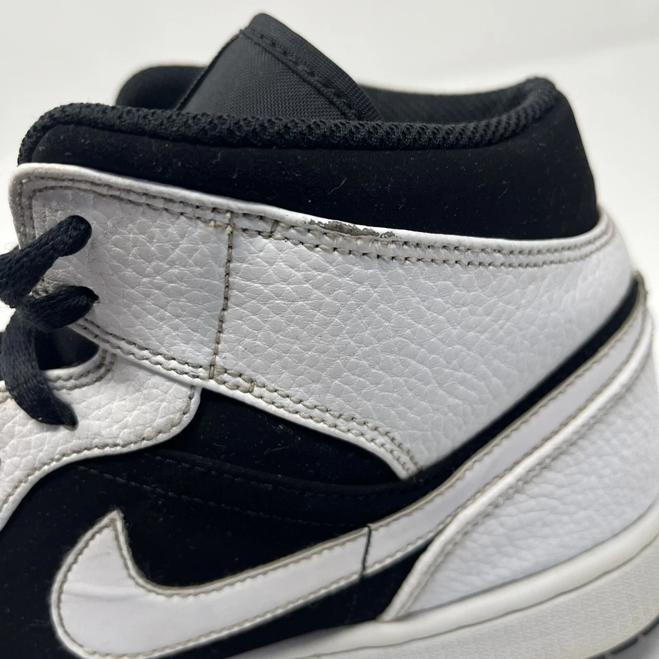 Talla 11.5 - Jordan 1 Retro Mid Tuxedo 2018 Blanco Negro LEER Foto 4 de 4