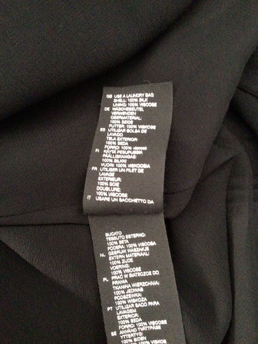 AND OTHER STORIES Silk georgette Dress - Black Size EU36/10-12 NEW - Picture 11 of 11