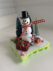 Christmas Snowman OOAK Handmade Scene Holiday Winter  Decor Figurine Gift — photo 1