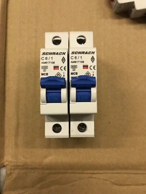 LOT OF 2 SCHRACK TECHNIK C6/1 AM617106 