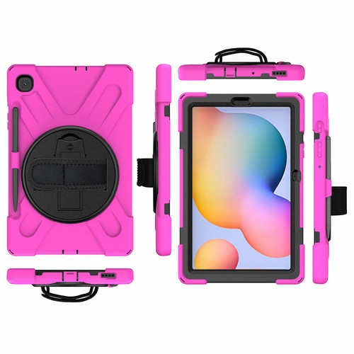 For Samsung Galaxy Tab S3 S4 S5e S6 Lite Rotating Stand Strap Rugged Case Cover - Picture 56 of 68