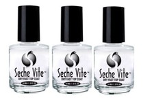Pack Of 3 Seche Vite Dry Fast Top Coat Nail P...