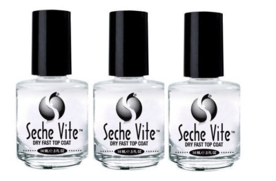 Pack Of 3 Seche Vite Dry Fast Top Coat Nail Polish 14Ml/0.5Oz