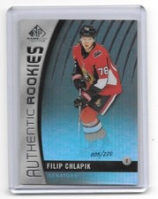 2019-20 UPPER DECK SP GAME USED FILIP CHLAPIK AUTHENTIC ROOKIES 5/220