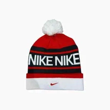 Nike Pom Beanie Hat - Winter Knit Cuffed Cap, Warm Sportswear, Streetwear
