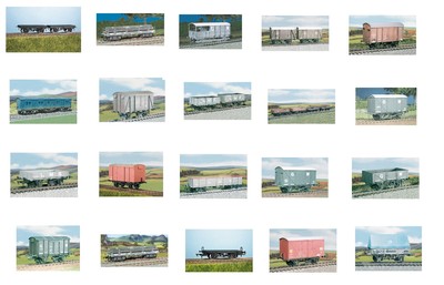 Ratio Wagons plastic model kits in OO gauge