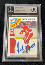 Nick Libett Signed 1978/79 O-Pee-Chee Card #251 BAS Certified Detroit Red Wings