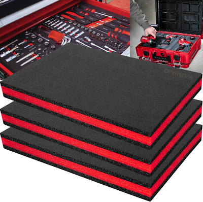 Kaizen Foam Tool Box Foam, Shadow Foam Tool Organizer, 3 Pack