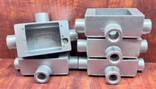 5 x Killark FSCT-1, 1/2" Aluminum Device Box FSC 1-Gang Outlet Unilet Condulet