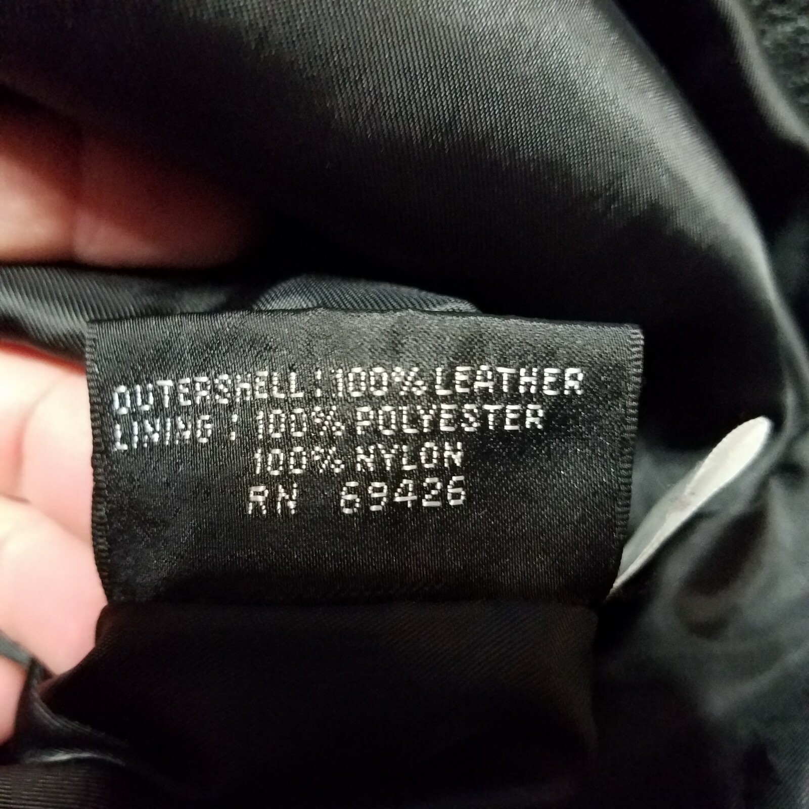 Wilsons Leather Jacket Black Two Button Lined Coa… - image 4